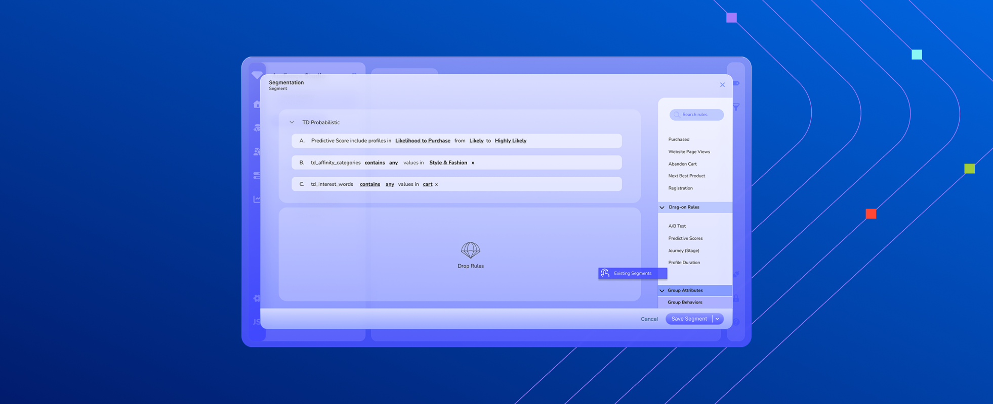 Audience segments in Treasure Data