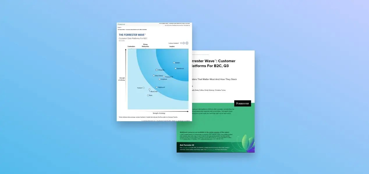 Treasure AI Received the Highest Possible 5.00 in Vision, Data Governance & Storage | Forrester Wave™ B2C CDP Q3 2026