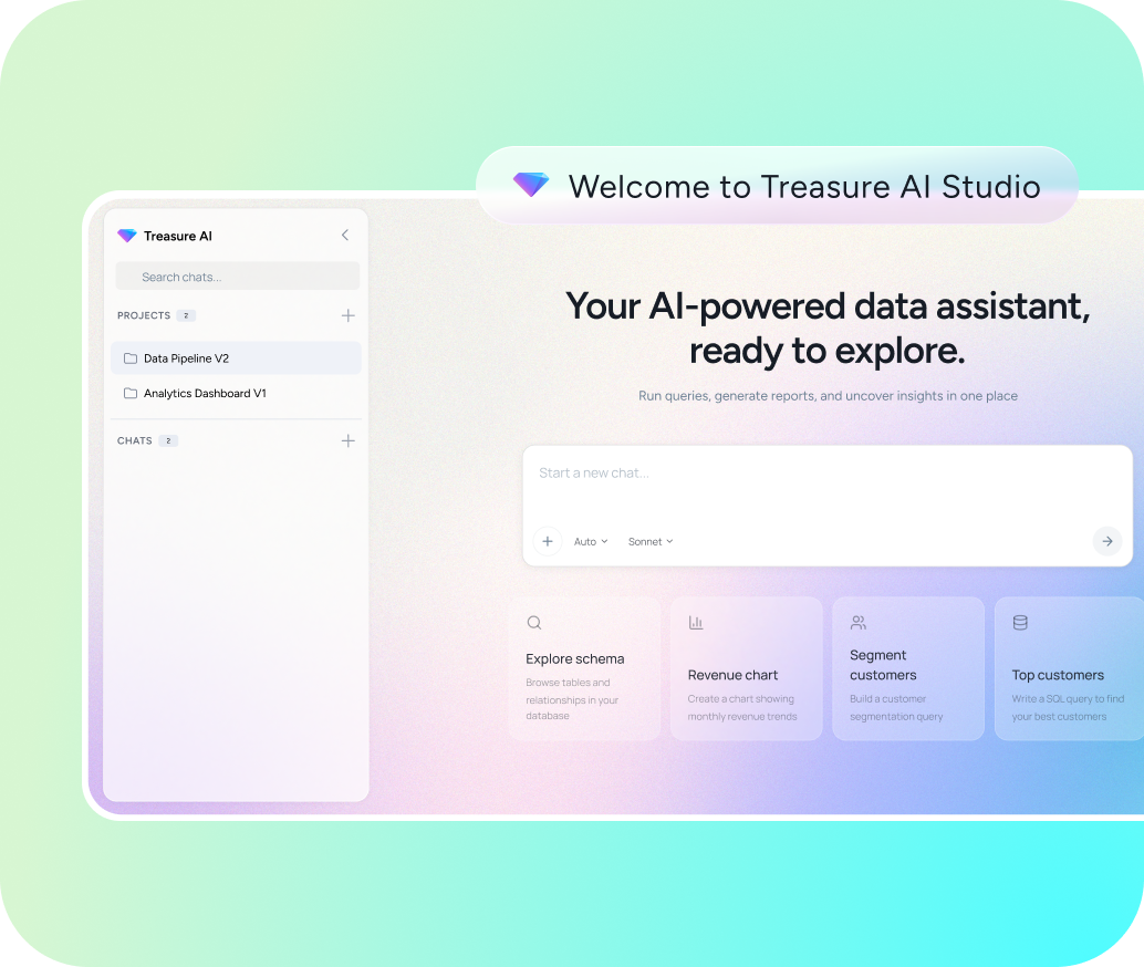 Treasure AI Studio: The Conversational AI Workspace