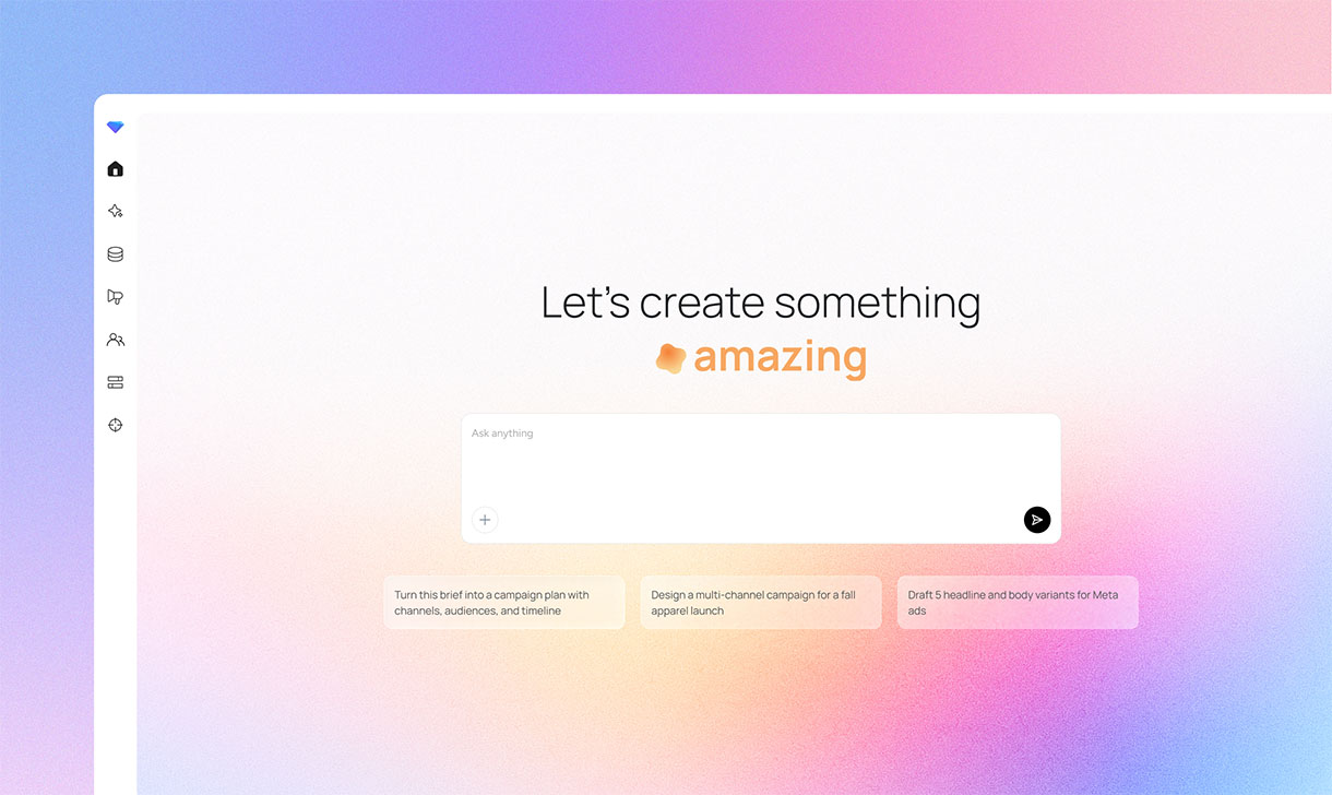 Let's create something amazing