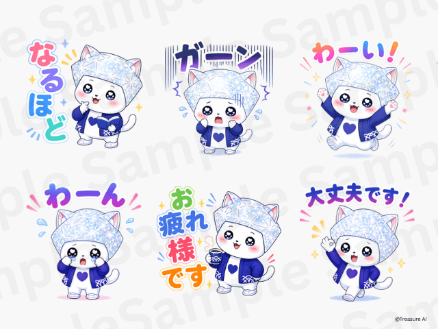 トレニャーLINEスタンプ 第1弾