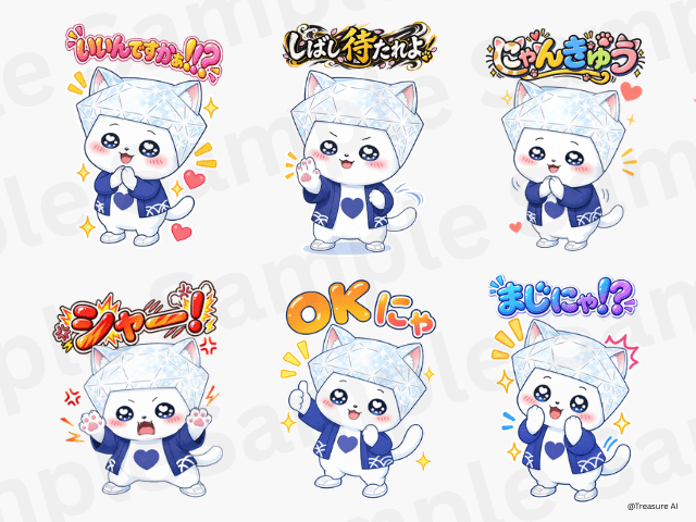 トレニャーLINEスタンプ 第2弾